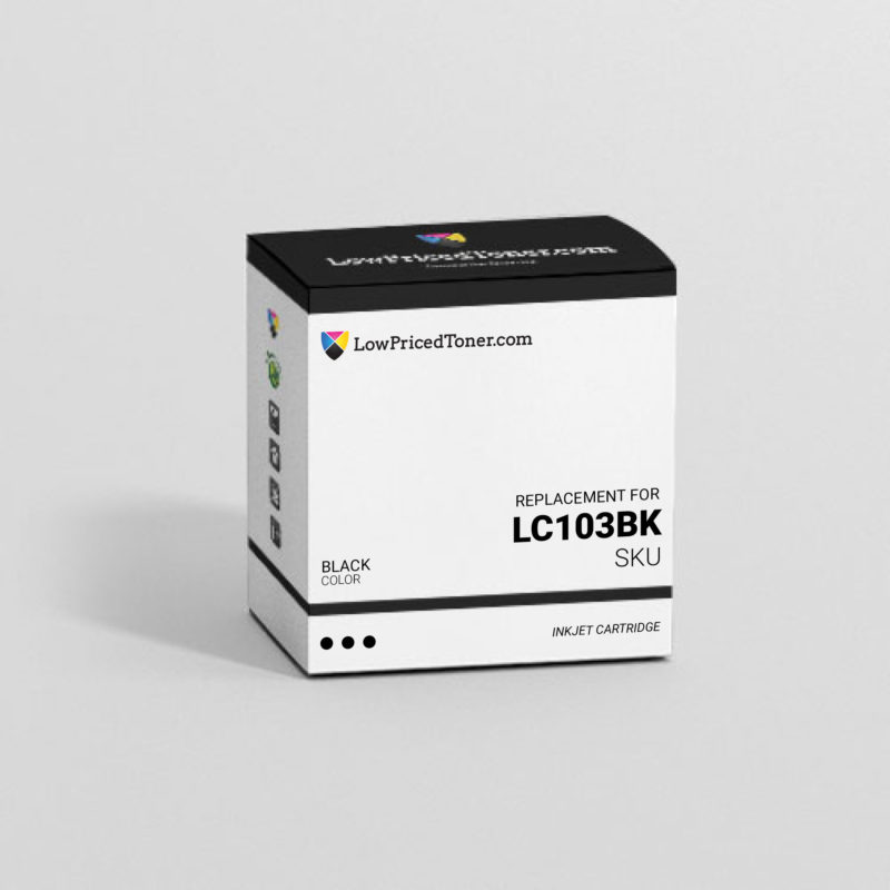 Brother LC103BK Remanufactured Black Ink Cartridge High Yield