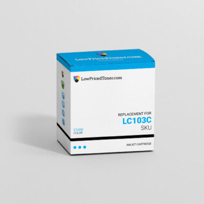 Brother LC103C Remanufactured Cyan Ink Cartridge High Yield