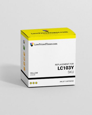 Brother LC103Y Remanufactured Yellow Ink Cartridge High Yield