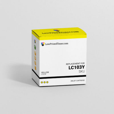 Brother LC103Y Remanufactured Yellow Ink Cartridge High Yield