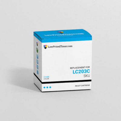 Brother LC203C Remanufactured Cyan Ink Cartridge High Yield