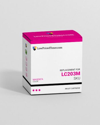 Brother LC203M Remanufactured Magenta Ink Cartridge High Yield