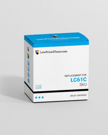 Brother LC61C Remanufactured Cyan Ink Cartridge