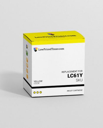 Brother LC61Y Remanufactured Yellow Ink Cartridge