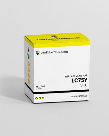 Brother LC75Y Remanufactured Yellow Ink Cartridge