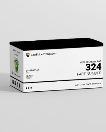 Canon 3481B003AA 324 Remanufactured Black MICR Laser Toner Cartridge