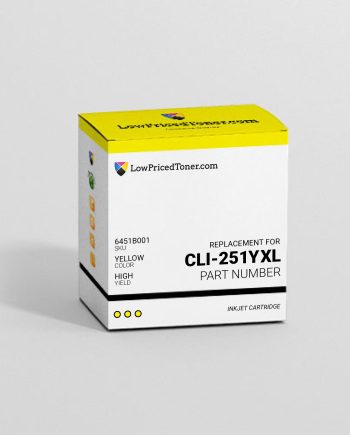Canon 6451B001 CLI-251Y XL Remanufactured Yellow Ink Cartridge High Yield