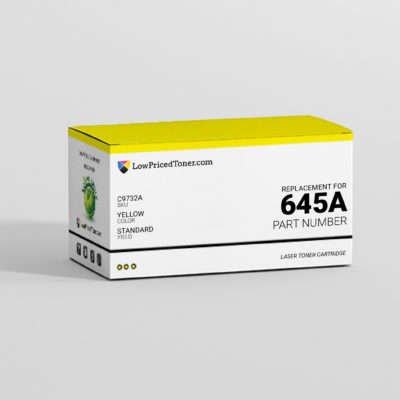 HP C9732A 645A Remanufactured Yellow Laser Toner Cartridge