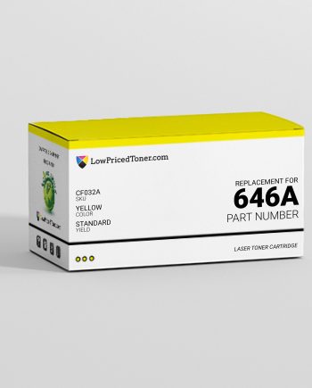 HP CF032A 646A Remanufactured Yellow Laser Toner Cartridge